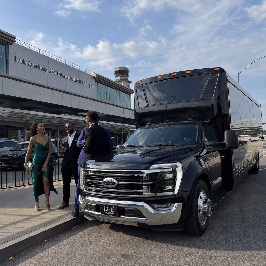 Rent a Bus to Louis Armstrong New Orleans International Airport (MSY)