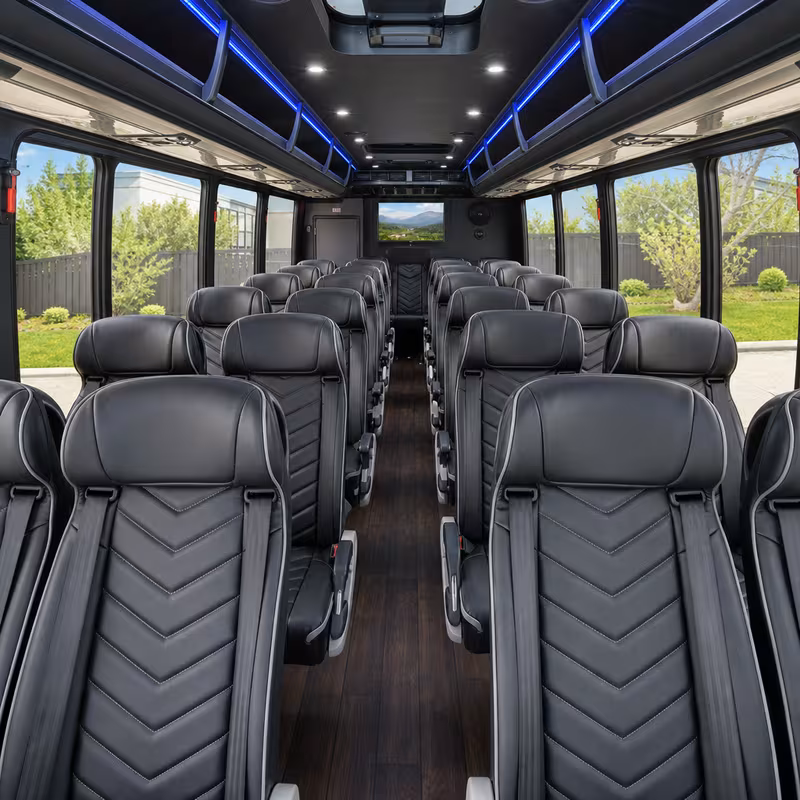 15-35 Passenger Minibus Interior