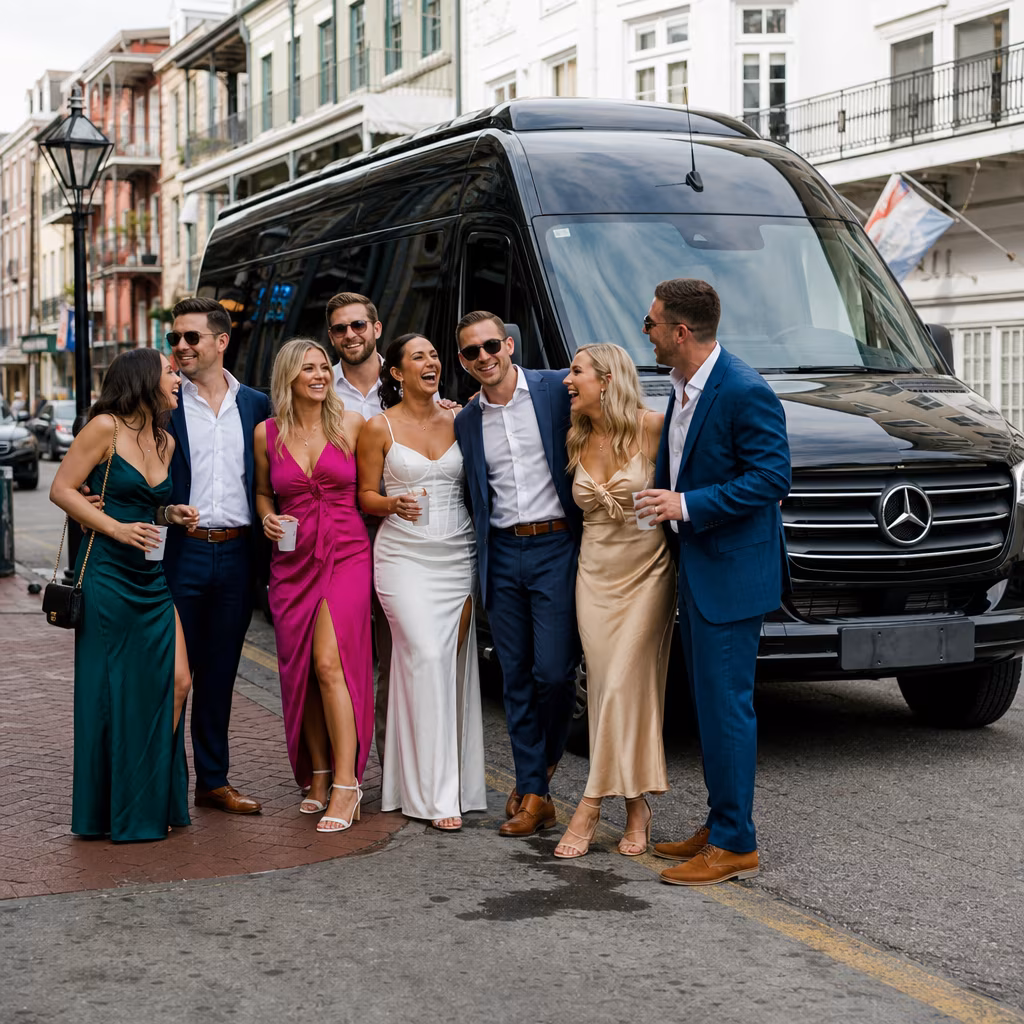 Bachelor and bachelorette party bus