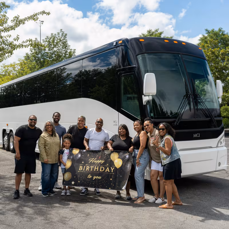 Passengers loading luggage while boarding an New Orleans group shuttle