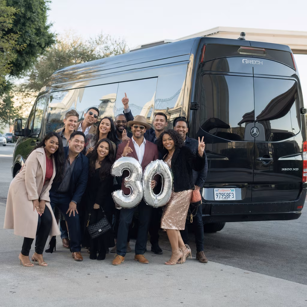 Birthday party bus