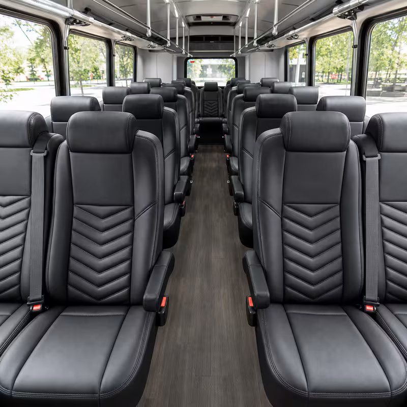 15-35 Passenger Minibus Interior