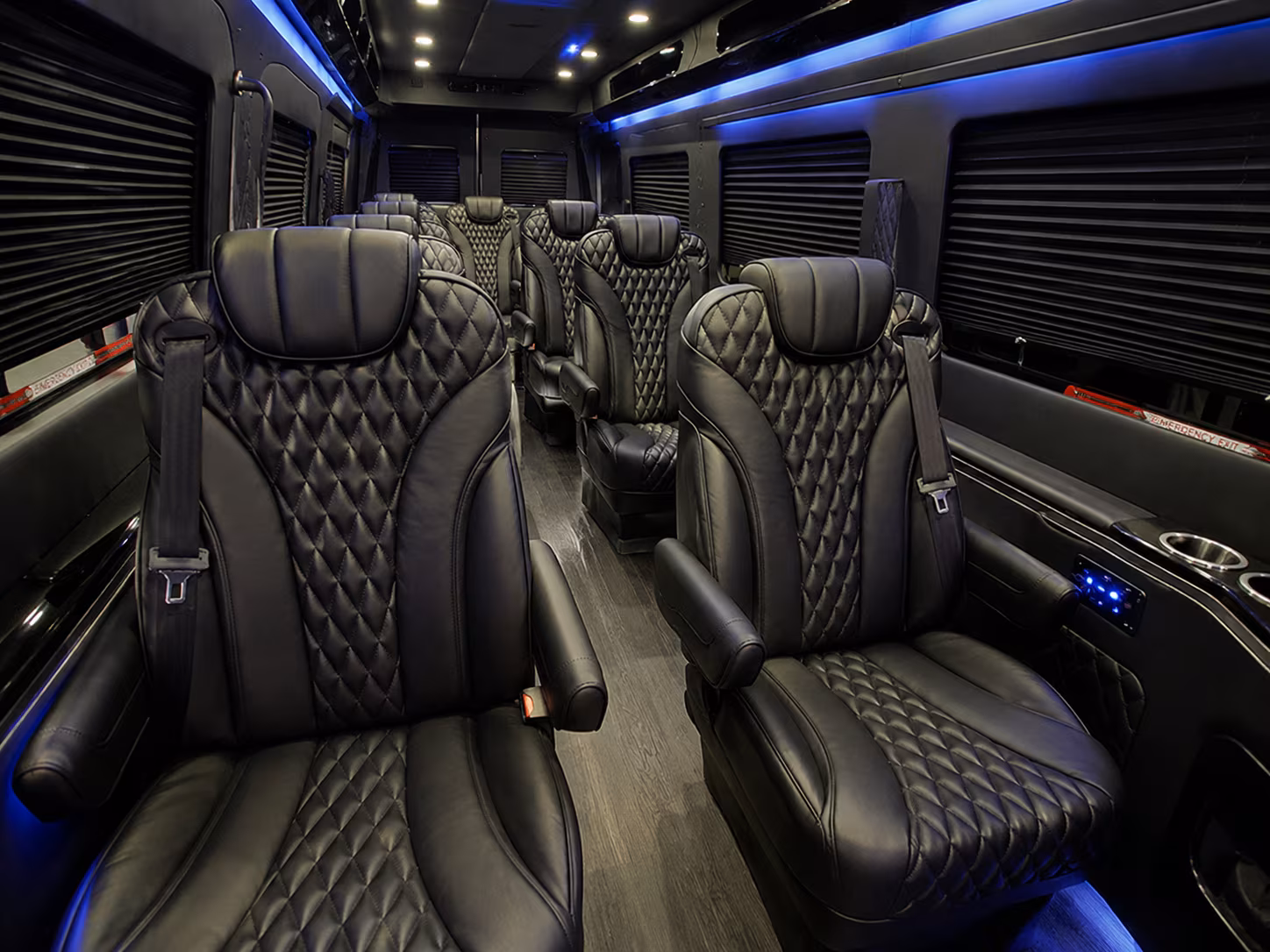 New Orleans Airport Shuttle & Transportation party bus exterior