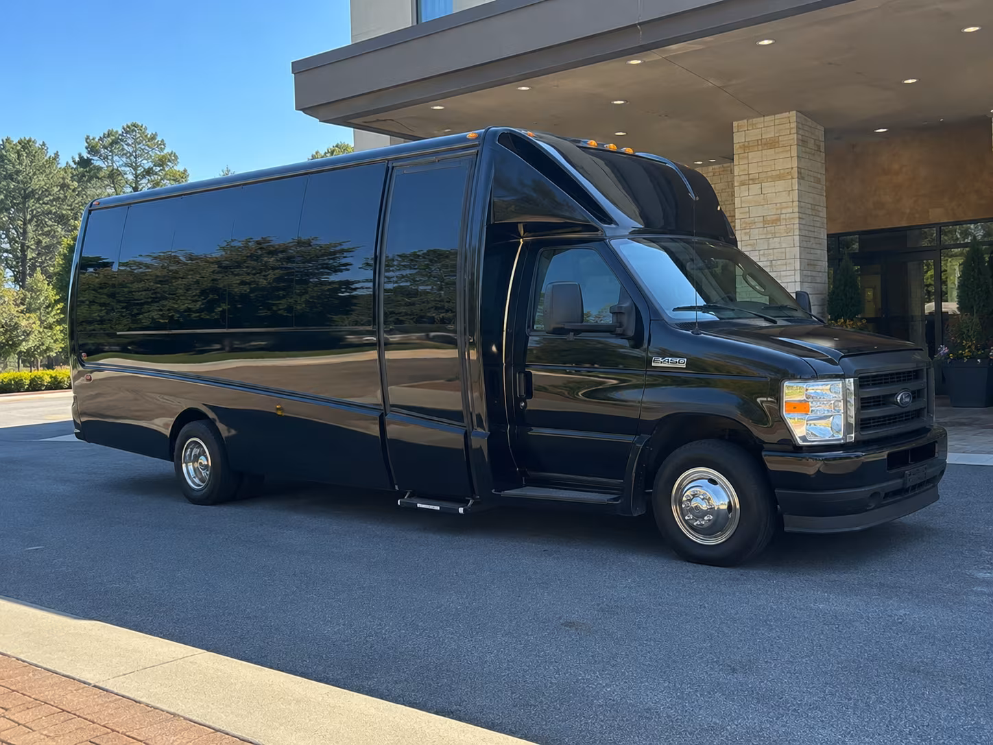 New Orleans Airport Shuttle & Transportation party bus interior