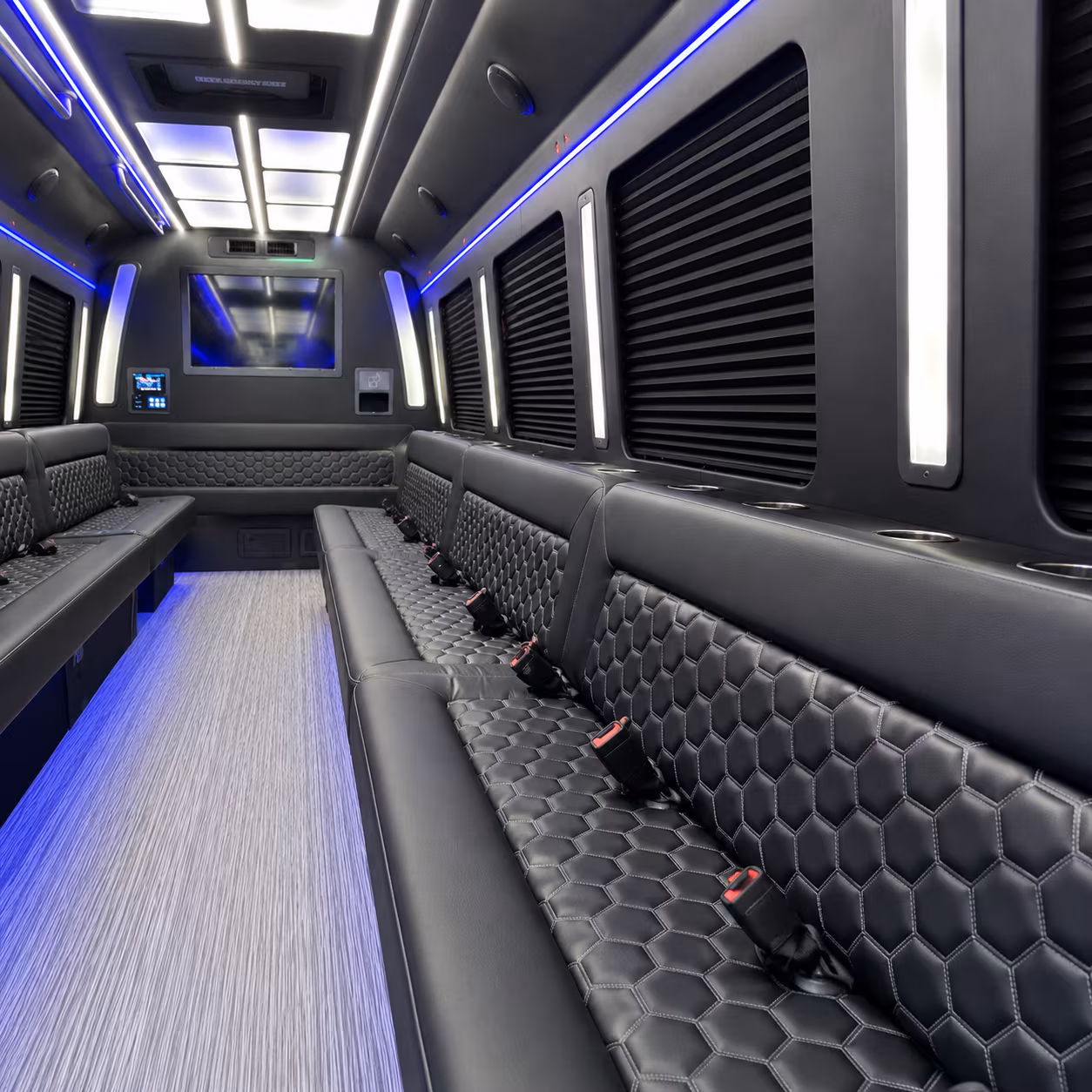 New Orleans Bachelor & Bachelorette Transportation party bus exterior