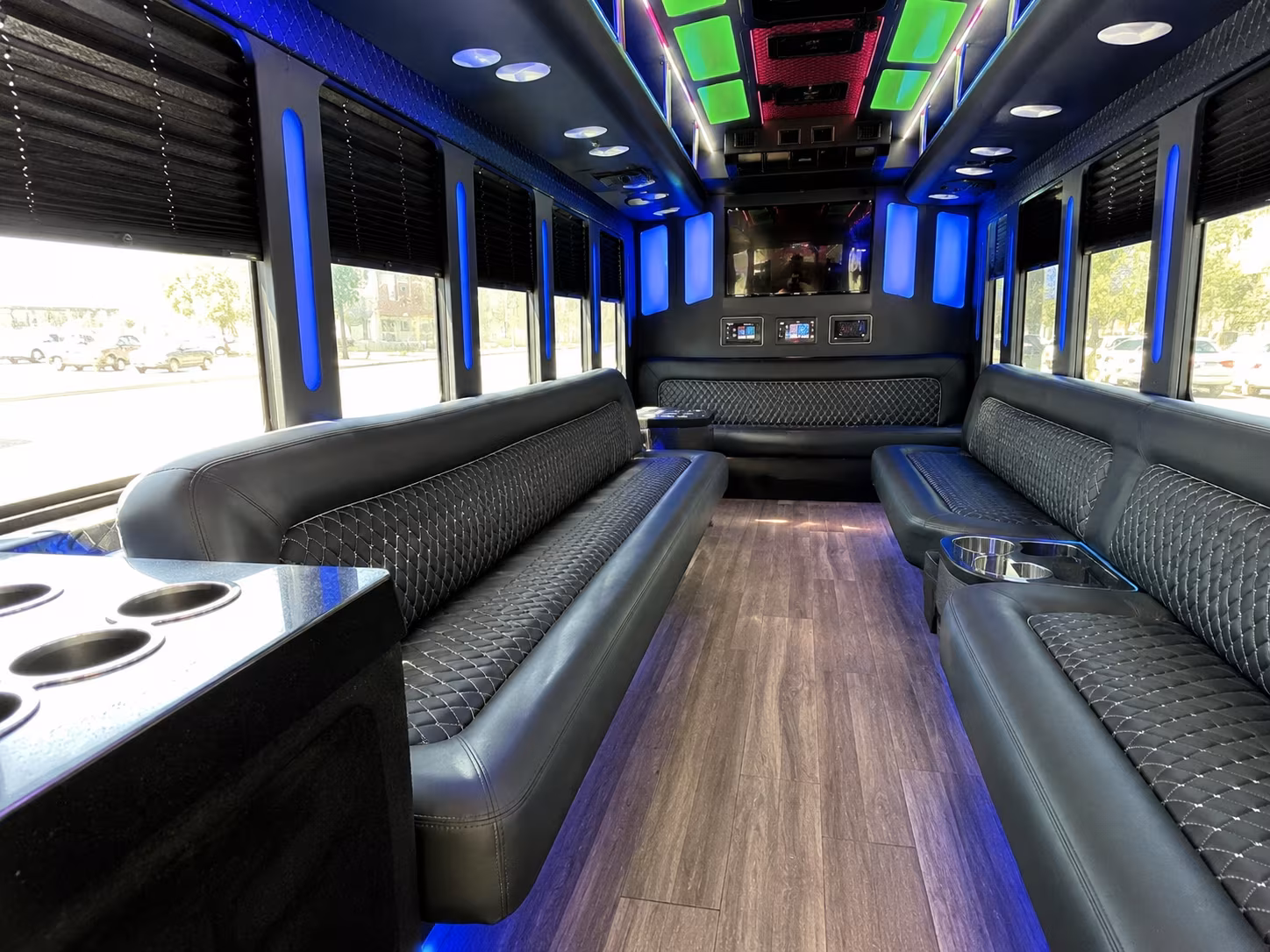 New Orleans Birthday, Sweet 16, & Quinceañera Transportation party bus exterior