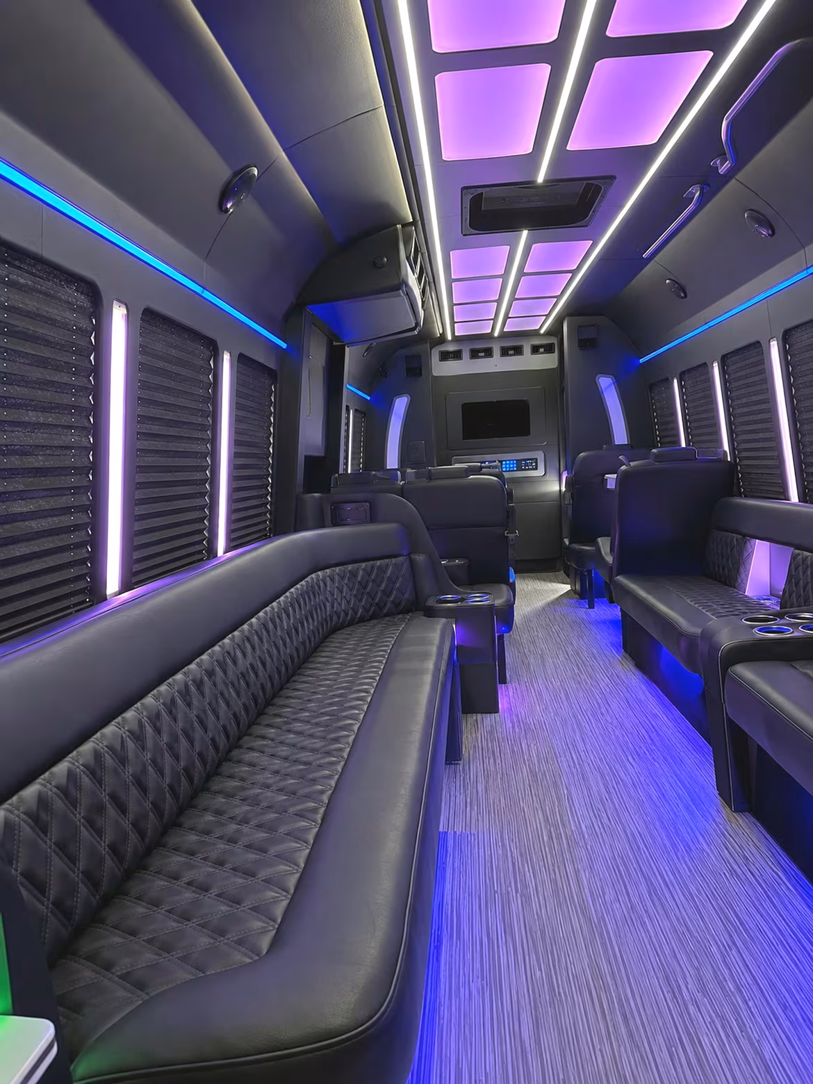 New Orleans Prom & Homecoming Transportation party bus interior