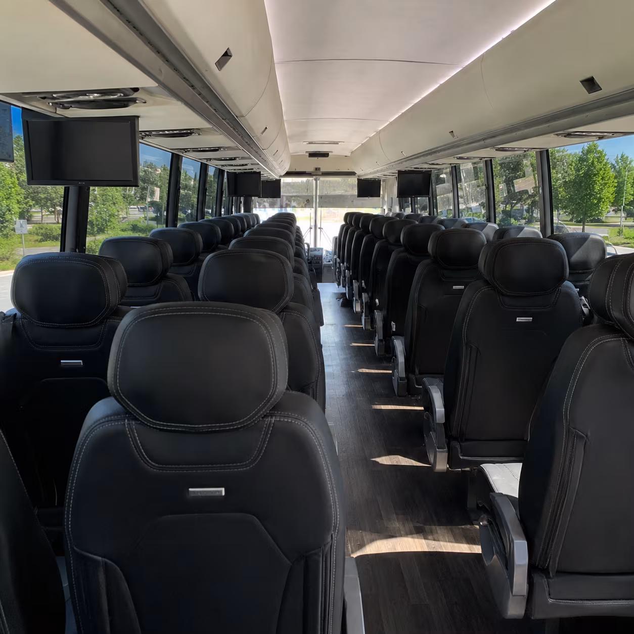 New Orleans School Event Transportation party bus interior