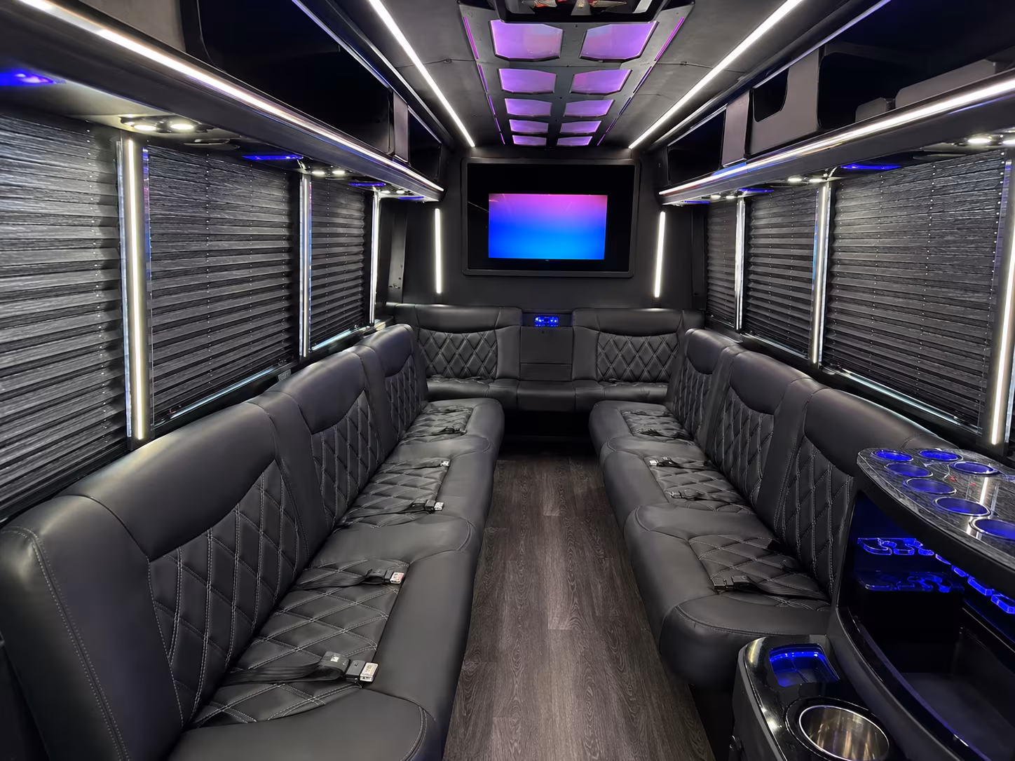 New Orleans Sporting Event Transportation party bus exterior