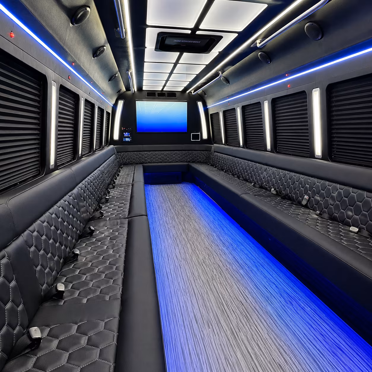New Orleans Sporting Event Transportation party bus exterior