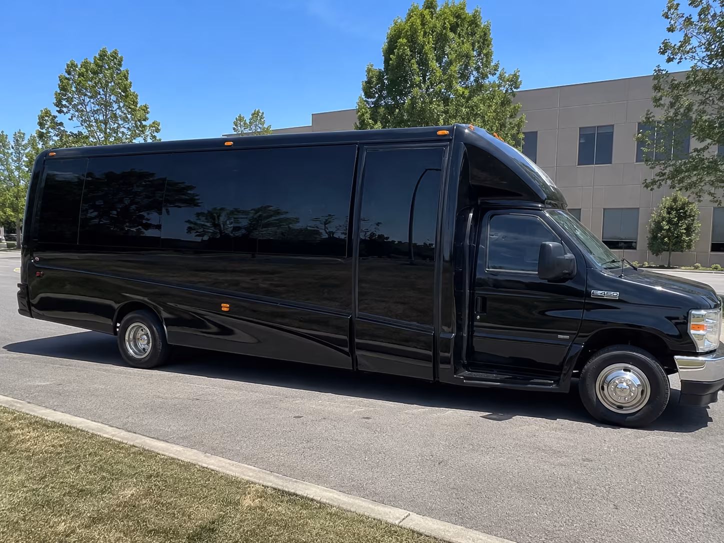 New Orleans Wedding Transportation party bus exterior