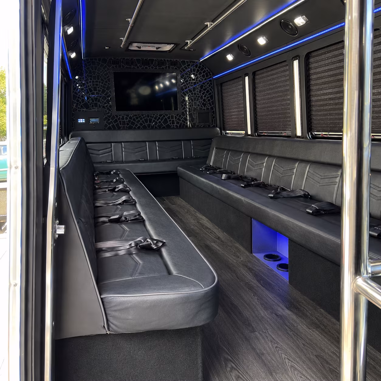 New Orleans Wedding Transportation party bus exterior