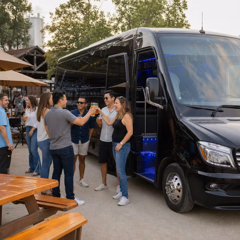 New Orleans Winery & Brewery Tour Transportation fleet vehicle